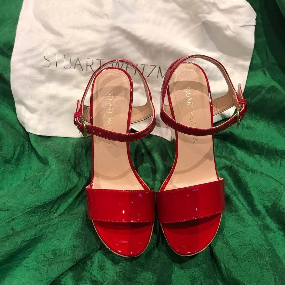 Stuart Weitzman “Singlesky” Flame Aniline